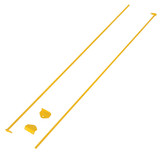 Vestil Sling Rack Hook Lock System - 67-11/32 In. x 3-1/4 In. x 3-3/16 In. - Yellow