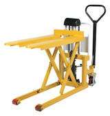 Vestil Steel Tote-A-Load Ergonomic Foot Pump Hydraulic Power Fork Size - 21 In. x 43 In. 2,200 lb - Yellow