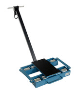 Vestil Steel Machinery Skates - 8 Steel Rollers 12 Ton Static - Blue