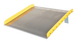 Vestil Aluminum Dock Board Steel Curb - 60 In. x 60 In. 15,000 lb - Silver