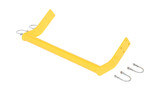 Vestil Steel Retro Fit Back Rail Kit For - 2 Step Poly Step Stool - Yellow