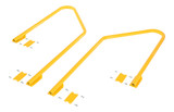 Vestil Steel Retro Fit Handrail Kit For - 3 Step Poly Step Stool Models - Yellow