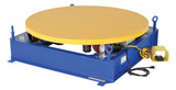Vestil Steel Electric Hydraulic Stand Alone Powered Carousel - 4,000 lb Blue / - Yellow