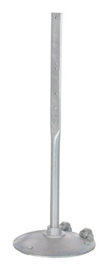 Vestil Steel Sign Stand with Wheels - 16.75 x 17.38 x 48 - Silver