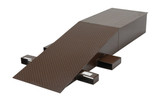 Vestil Steel Wheel Riser - 84 In. x 24 In. x 12-1/4 In. 40,000 lb - Brown
