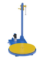Vestil Steel Semi-Automatic Stretch Wrap Machine - 60 In. Turntable Diameter 5,000 lb Blue / - Yellow
