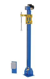 Vestil Steel Retrofit Power Mast Wrap Machine - 80-13/16 In. Wrap Height Blue / - Yellow