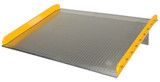 Vestil Aluminum Dock Board Steel Curb - 72 In. x 60 In. 15,000 lb - Silver