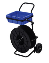 Vestil Steel Lightweight Strapping Cart - 20 In. x 18-1/2 In. x 38 In. - Black