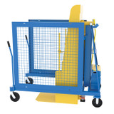 Vestil Steel Universal AC Powered Trash Can Dumper - 60 In. Maximum Dump Height Blue / - Yellow