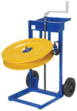 Vestil Steel Vertical and Horizontal Strapping Cart - Blue
