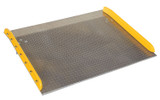 Vestil Aluminum Dock Board Steel Curb - 60 In. x 48 In. 10,000 lb - Silver