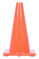 Vestil 100% PVC Standard Duty Traffic Cone - 17-3/4 In. Height - Orange