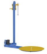 Vestil Steel Semi-Automatic Stretch Wrap Machine - 50 In. Turntable Diameter 4,000 lb Blue / - Yellow