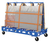 Vestil Steel/Wood Slab Transport Rack with Casters - 97 In. x 64 In. 4,000 lb - Blue