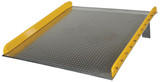 Vestil Aluminum Dock Board Steel Curb - 60 In. x 72 In. 10,000 lb - Silver