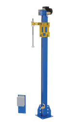 Vestil Steel Retrofit Power Mast Wrap Machine - 80-9/16 In. Wrap Height Blue / Yellow For Use With Model SWA-50