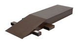 Vestil Steel Wheel Riser - 84 In. x 24 In. x 8-1/4 In. 40,000 lb - Brown