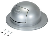 Vestil Steel Waste Disposal Top for - 55 Gallon Drums Zinc Plated - Gray