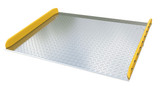 Vestil Aluminum Dock Board Steel Curb - 72 In. x 60 In. 10,000 lb - Silver