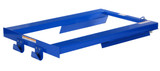 Vestil Steel Fork Mounted Trash Can Dumper - 500 lb - Blue