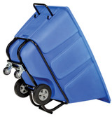 Vestil Plastic Heavy Duty Tilt Truck - 1/2 Cubic Yard 1400 lb - Blue