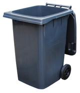 Vestil High Density Polyethylene - 95 Gallon Trash Can - Gray