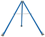Vestil Steel Fixed Tripod Stand - 106-3/4 In. x 106-3/4 In. x 115-1/8 In. 2,000 lb - Blue