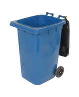 Vestil High Density Polyethylene - 64 Gallon Trash Can - Blue