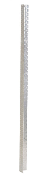 Vestil Non-Marking Diamond Tread Plate Corner Guard - 60 In. Height - Silver