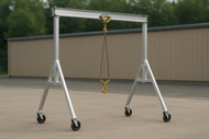 The Power and Precision of the 2ALU1008, 2 Ton, 10' Span, A Series Aluminum Adjustable Height Gantry Crane
