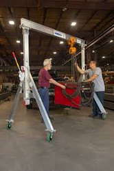 The Advantages of a 1 TON, 8' SPAN, A Series Aluminum Adjustable Height Gantry Crane