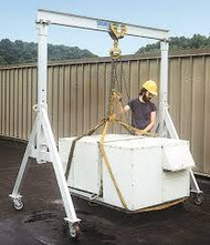 The 1 TON, 10' SPAN, A Series Aluminum Adjustable Height Gantry Crane: A Versatile Lifting Solution