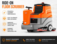 Large Facilities Need More Than a Mop and Bucket: The GFC150 Lithium Ride-On Floor Scrubber Delivers