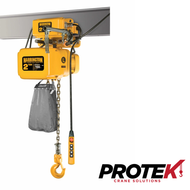 HARRINGTON NERM200S-L ELECTRIC CHAIN HOIST WITH MOTORIZED TROLLEY