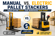 Manual vs. Electric Pallet Stackers – Which Option Saves Your Warehouse More Money?