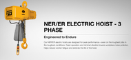 Experience the power and performance of Harrington Hoist's 1 and 2-ton electric chain hoists today