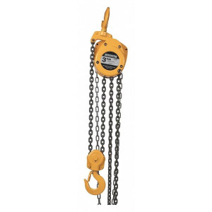 Harrington CF030 Hand Chain Hoist, 3 Ton, 15 ft Lift