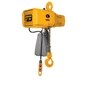 Harrington NER020S-15 Electric Chain Hoist, 2 Ton, Hook Suspension, 15 ft Lift