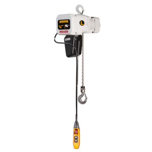 Harrington NER-FG Food Grade Hoist with Hook Suspension - 1 Ton - 10 ft Lift