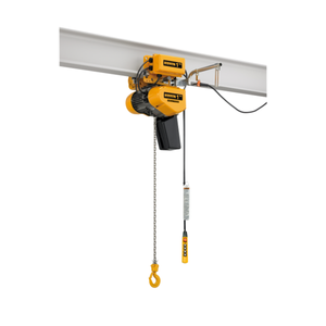 SEQM Electric Chain Hoist with Motorized Trolley 20' Lift-Capacity 1/4 Ton EQM003SD-SD Electric Chain Hoist with Motorized Trolley HARRINGTON