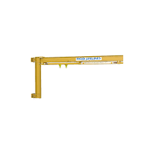Standard Column-Mounted Swing Arm 1-Person, Arm Reach: 16'-0", Bracket Centers 6'-0", Boom Lock No, Thrust/Pull Loading: 6300, Fixed End Stops: One at Each End, Weight: 661 lbs FA300-1-16 Rigid Lifelines