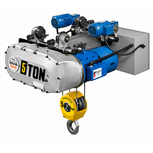Detroit Hoist Monorail Hoist, 11 Ton Capacity, 13 FPM Lift Speed, 80 FPM Trolley Speed, Model DB22M20-13