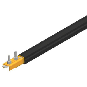 Conductix Safe-Lec 2 Conductor Bar 160 A Copper, Black UV Resistant PVC Cover, w/ Splice Joint, 4.5M
