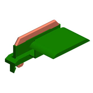 Conductix Safe-Lec 2 Collector Shoe and Holder, 50 A/100 A, Green With Deflector