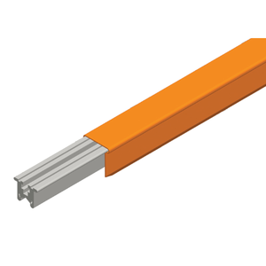 Conductix Hevi-Bar II Conductor Bar 500 A, Orange PVC Cover, 20 FT Length