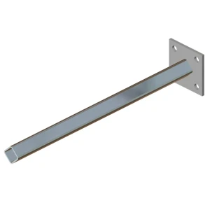Conductix Collector Mounting Bar, Single Post, 1.0 inch sq, 24 inch L