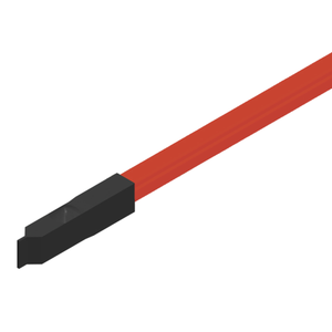 Conductix Hevi-Bar II, End Cover, 700 A, Red High Heat Fiberglass/Polyester