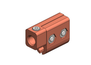 Conductix 8-Bar, Power Feed Component, Clamp Only, for 250 A Copper Bar