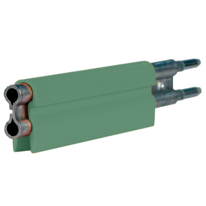 Conductix 8-Bar Conductor Bar, 90 A, Galvanized Steel, Green PVC Cover, 10 FT Length